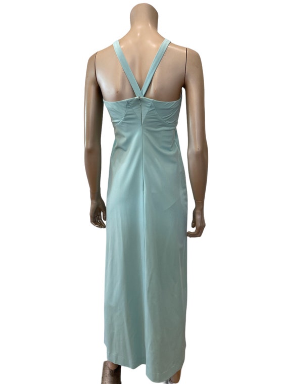 Vintage 1970s Seafoam Halter Dress By Courreges - image 5