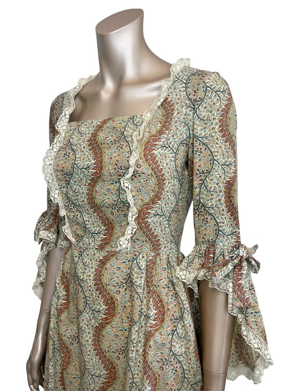 Vintage 1970s Gorgeous Prairie Cottagecore Dress - image 4