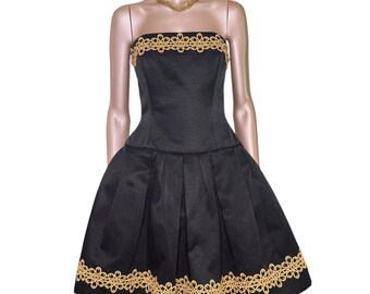 Vintage 1980s AJ Bari Party Mini Dress