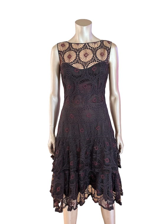 Vintage 1940s/50s Lace Overlay Dress - image 4