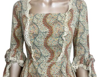 Vintage 1970s Gorgeous Prairie Cottagecore Dress