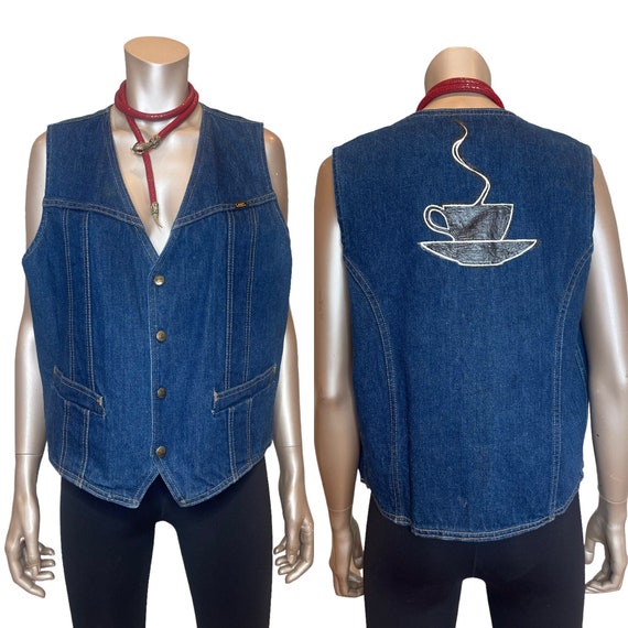 Vintage 1970s/80s Lee Denim Vest Made in USA - image 1