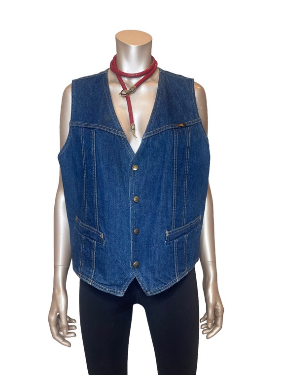 Vintage 1970s/80s Lee Denim Vest Made in USA - image 2