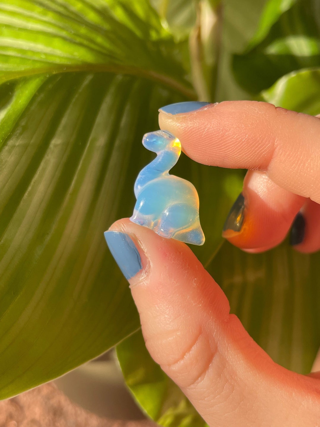 Opalite Dinosaur Crystal Carving Crystal Dino Gift for Kids Etsy