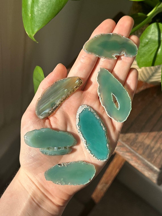 Green agate geode discount