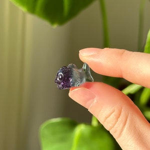 Fluorite Crystal Fish Carving | Hand Carved Rainbow Fluorite Animal | Ocean Spirit Stone | Healing Pocket Crystal | Gift for Collectors