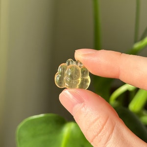 Yellow Fluorite Bee Carving | Crystal Bee Figurine | Healing Crystal Animal | Solar Plexus Stone | Bee Totem Gift | Mini Fluorite Insect