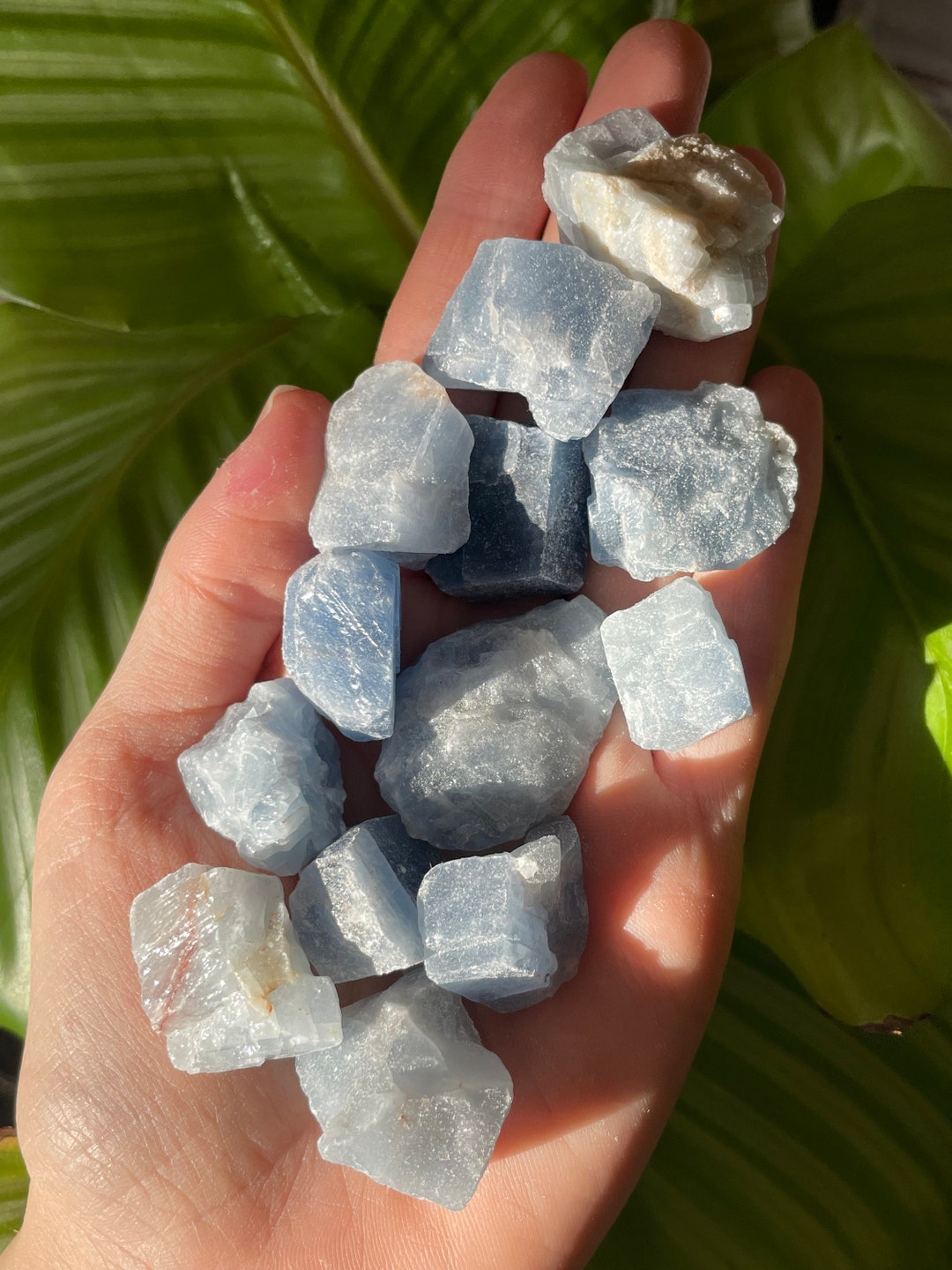 Raw Blue Calcite Chunk, Small Blue Calcite, Rough Calcite, Sky Crystal