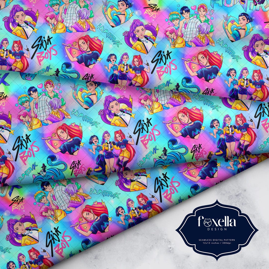 Digital Papers Seamless Pattern Main + Background - Etsy