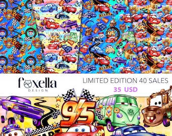EDICIÓN LIMITADA DE CARS 2: 4 diseños JPG, 4 diseños PNG, 3 fondos, todas las imágenes prediseñadas.