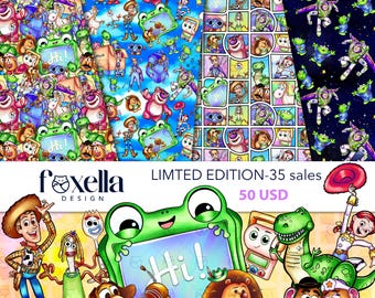 SPEELGOED 5 LIMITED EDITION: 4 patronen jpg, 3 patronen png, 3 achtergronden, alle clipart