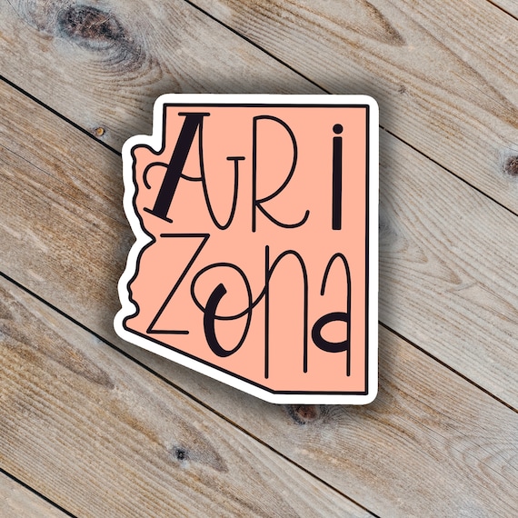 Arizona Sticker State Sticker Laptop Sticker Waterbottle | Etsy