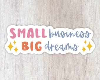 Small Business Sticker, Waterproof Glossy Vinyl, Shop Decal