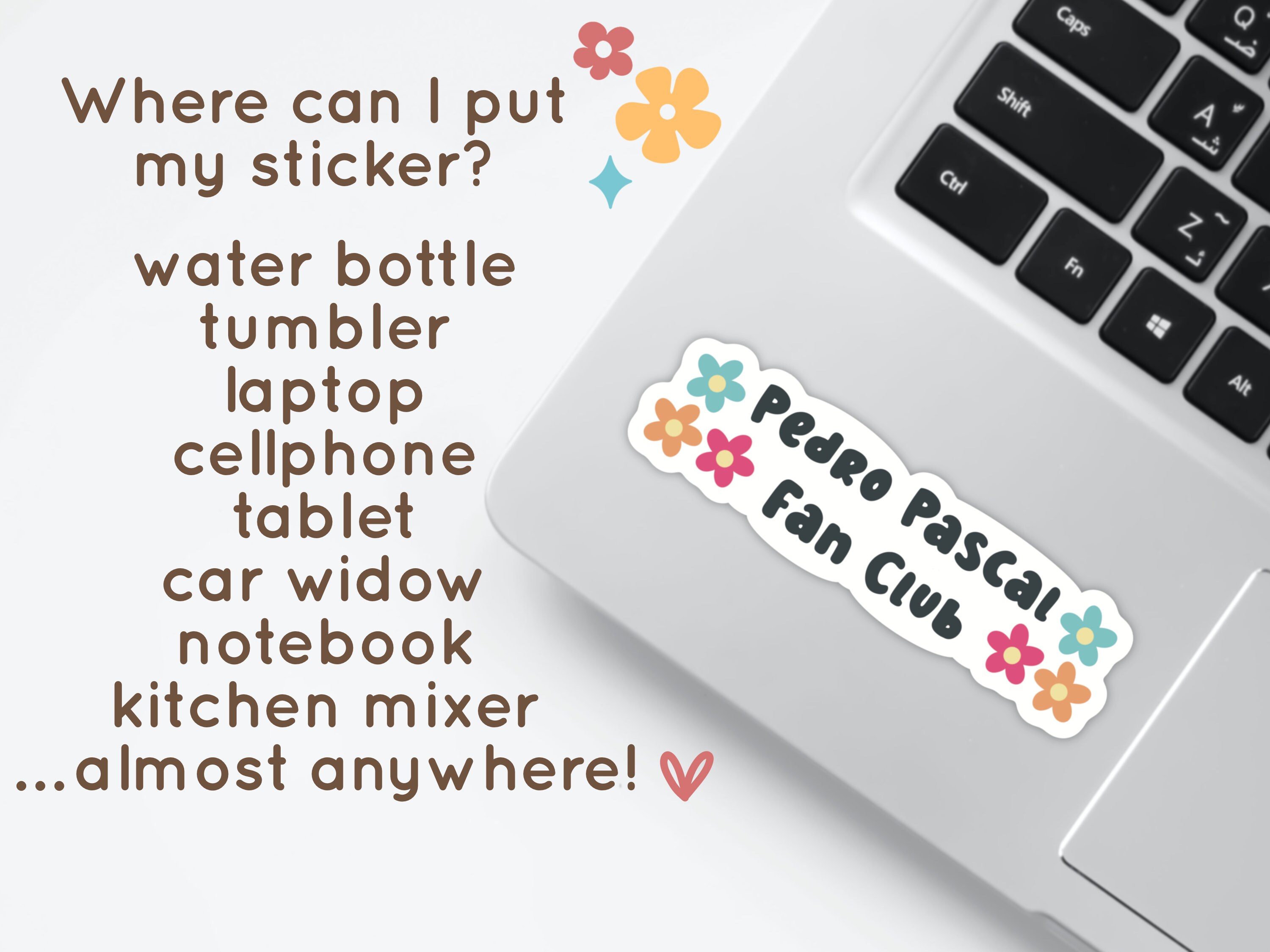 Pedro Pascal Fan Club Sticker, Meme Decal, Daddy Notebook Sticker, Cute ...