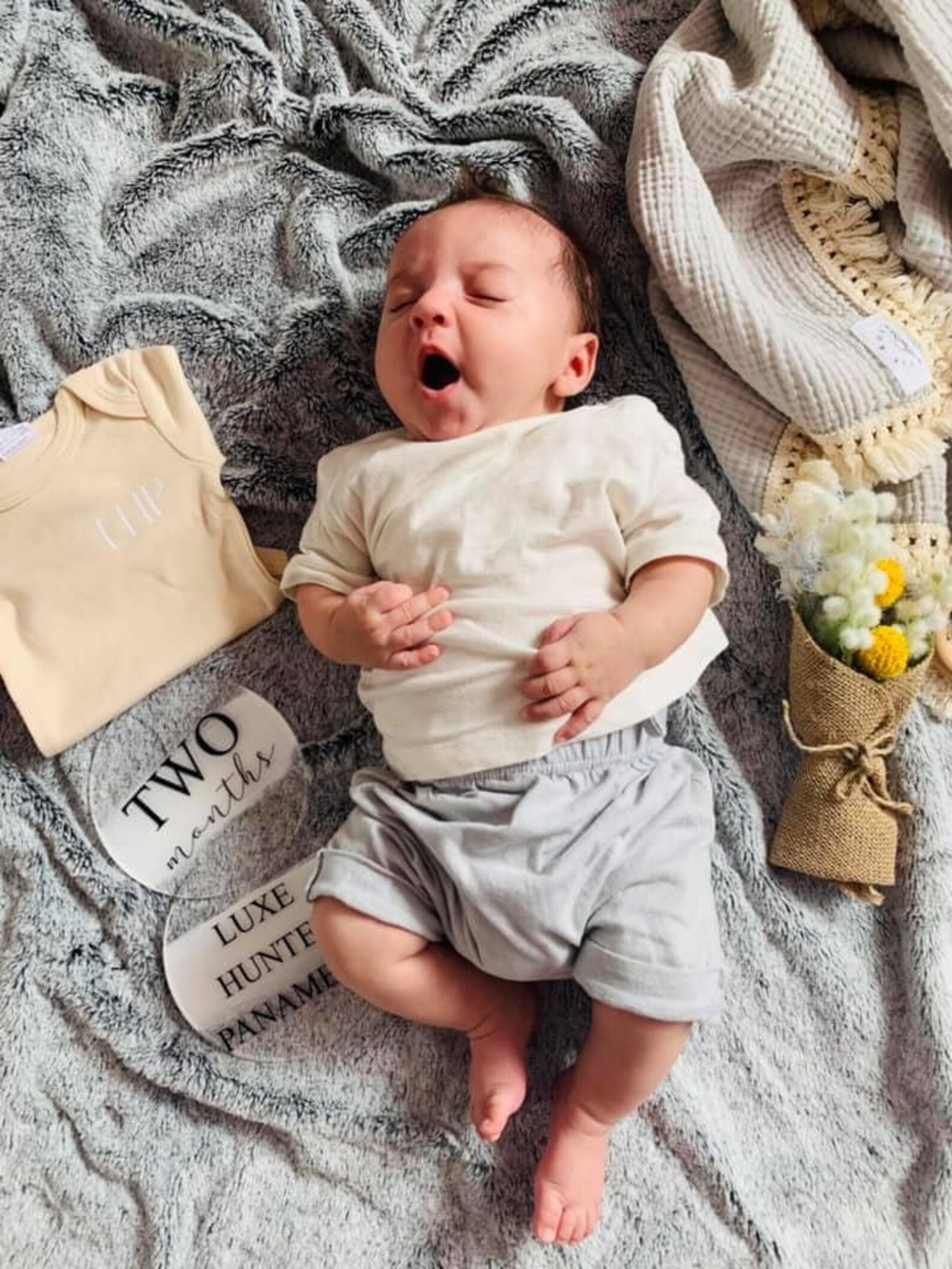 Acrylic Baby Milestone Discs Baby Milestones Newborn Baby Etsy