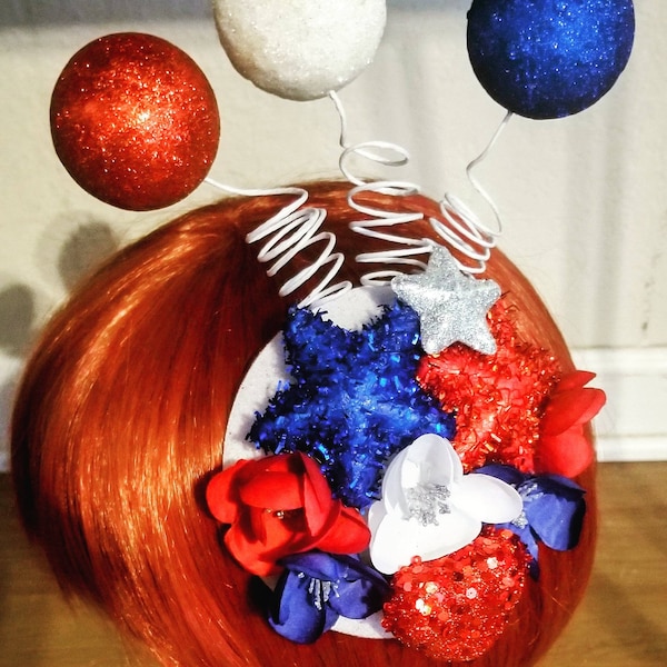 Heart of America Patriotic Fascinator