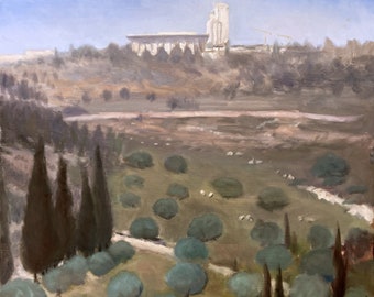 Valley of the Cross, with view of Monastery and Knesset