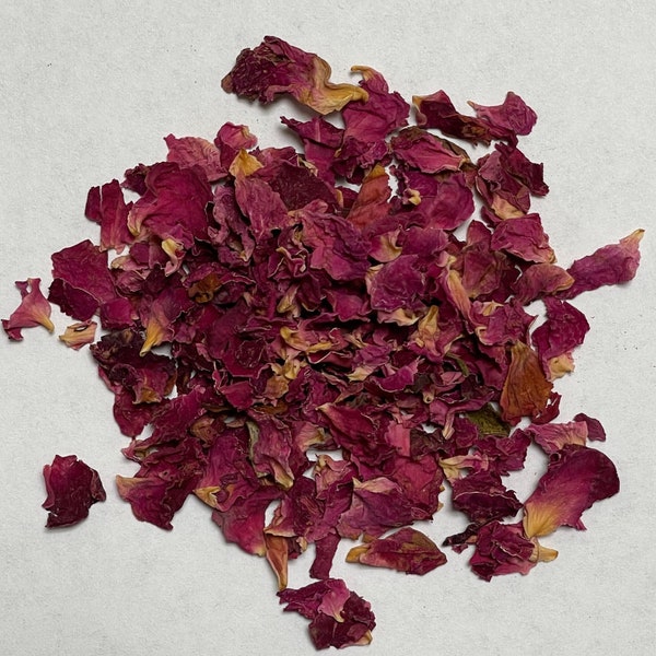 Rose Petals Dried Rose Bulk Organic Dark Pink Rose Petals Wedding Floral Decorations Edible Flowers Cake Decor Flower Girl Basket Filler