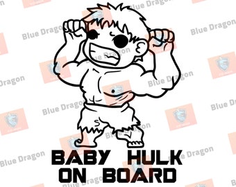 Download Hulk Baby On Board Etsy