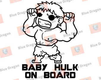 Download Hulk Baby On Board Etsy