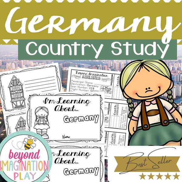 Germany Country Study | Instant Digital Download | Printable Activity for Kids | Homeschool Learning