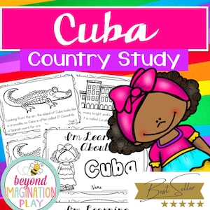 DELUXE Cuba Country Study *BEST SELLER* Comprehension, Activities + Play Pretend | Instant Digital Download