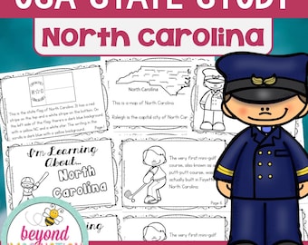 North Carolina State Study | Kids Geography Activities (PDF)