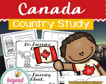 Canada Country Study *BEST SELLER* Comprehension, Activities + Play Pretend | Instant Digital Download