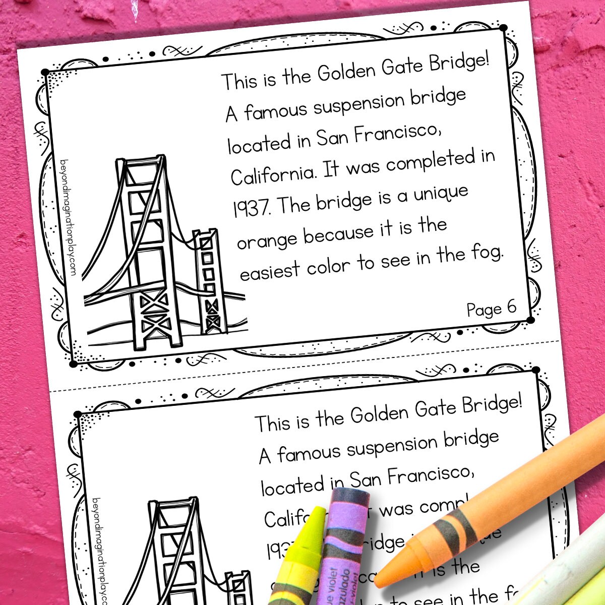 50 States Project | California Facts Activities Worksheets Reading ...