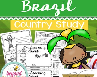 DELUXE Brazil Country Study *BEST SELLER* Comprehension, Activities + Play Pretend | Instant Digital Download