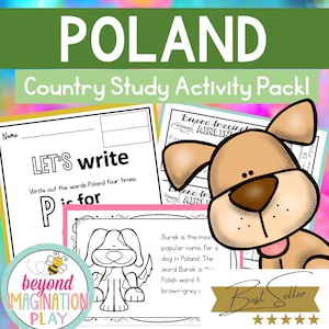 Landenstudie Polen *BESTSELLER* Begrip, activiteiten + toneelspelen | Directe digitale download