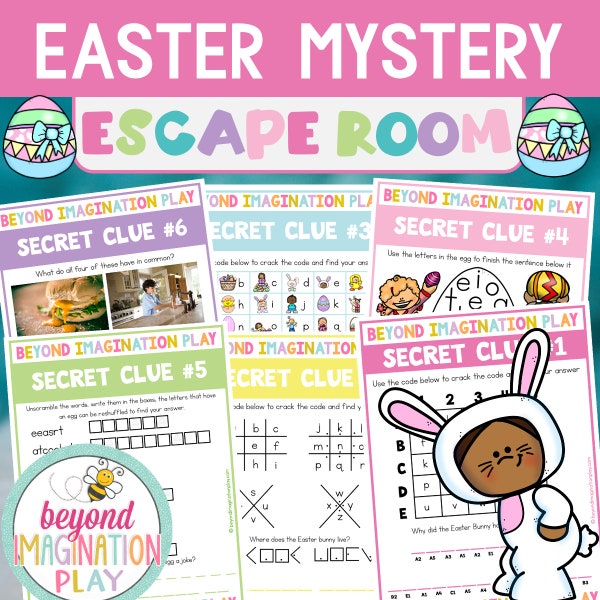 Easter Escape Room Tweens | Instant Digital Download | 11-13 year olds | suited for ELA teens |  Activities and Games | Crack the Code