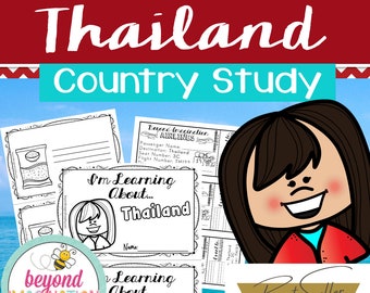 DELUXE Thailand Country Study *BEST SELLER* Comprehension, Activities + Play Pretend | Instant Digital Download