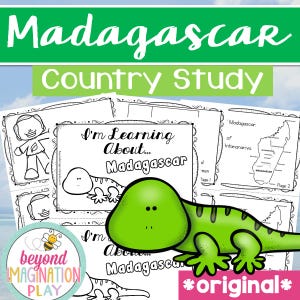 Madagascar Country Study Worksheets | Printable Geography Fun Activities for Kids | Homeschool Social Studies | Instant Digital Download Fun