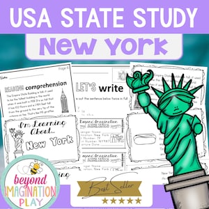 Project in 50 staten | Feiten over New York Activiteiten Werkbladen Begrijpend lezen