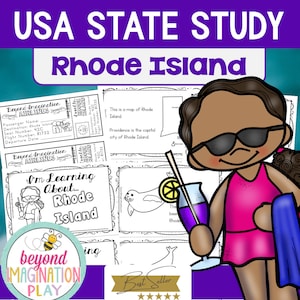 50 States Project | Rhode Island Facts Activities Worksheets Reading ...