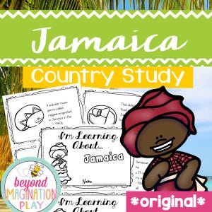 ORIGINAL Jamaica Country Study | Instant Digital Download | Printable Activity for Kids | Homeschool Learning