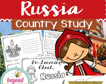 Russia Country Study *BEST SELLER* Comprehension, Activities + Play Pretend | Instant Digital Download