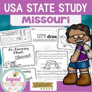 50 States Project | Missouri Facts Activities Worksheets Reading ...