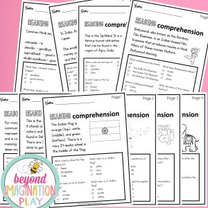 ORIGINAL India Country Study Instant Digital Download Printable Activity for Kids Homeschool Learning image 4