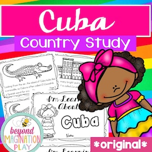 ORIGINAL Cuba Country Study | Instant Digital Download | Printable Activity for Kids | Homeschool Learning