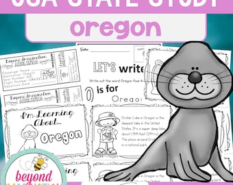 50 States Project | Oregon Facts Activities Worksheets Reading Comprehension