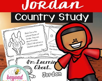 ORIGINAL Jordan Country Study | Instant Digital Download | Printable Activity for Kids | Homeschool Learning
