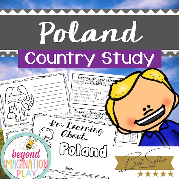 Poland Country Study *BEST SELLER* Comprehension, Activities + Play Pretend | Instant Digital Download