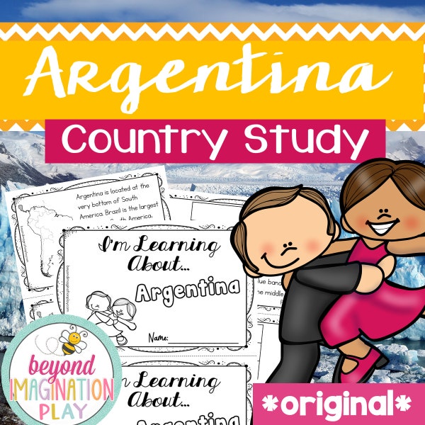 ORIGINAL Argentina Country Study | Instant Digital Download | Printable Activity for Kids | Homeschool Learning