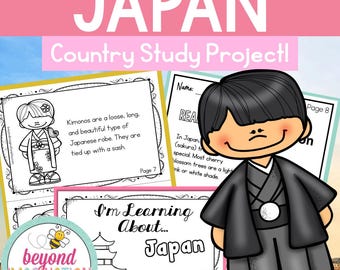 ORIGINAL Japan Country Study | Instant Digital Download | Printable Activity for Kids | Homeschool Learning