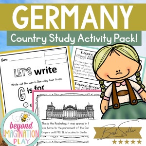 Germany Country Study | Instant Digital Download | Printable Activity for Kids | Homeschool Learning