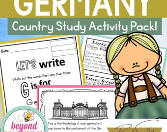 Germany Country Study | Instant Digital Download | Printable Activity for Kids | Homeschool Learning