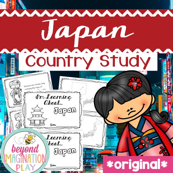 Japan Country Study | Instant Digital Download | Printable Activity for Kids | Homeschool Learning