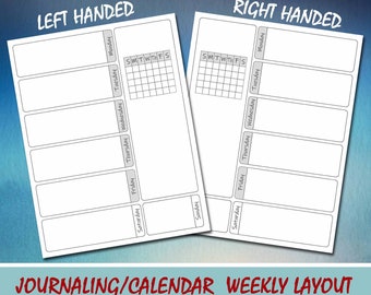 Weekly Planner Pages Vertical Layout Planner Inserts - Etsy